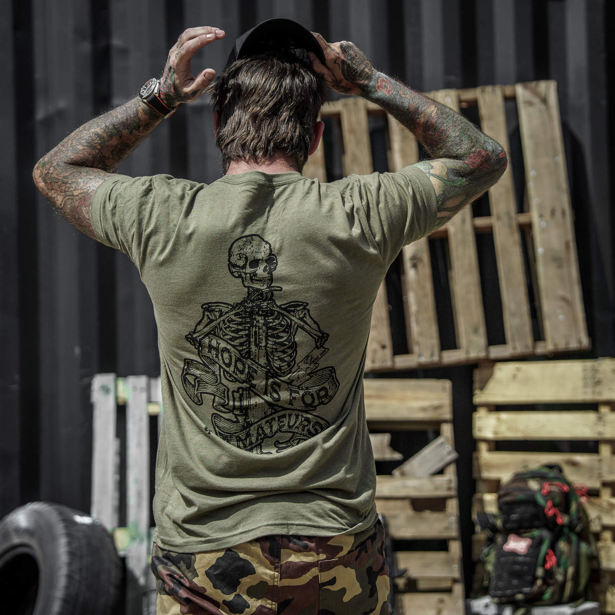 Hope Is For Amateurs Men's T-Shirt From Combat Iron Apparel