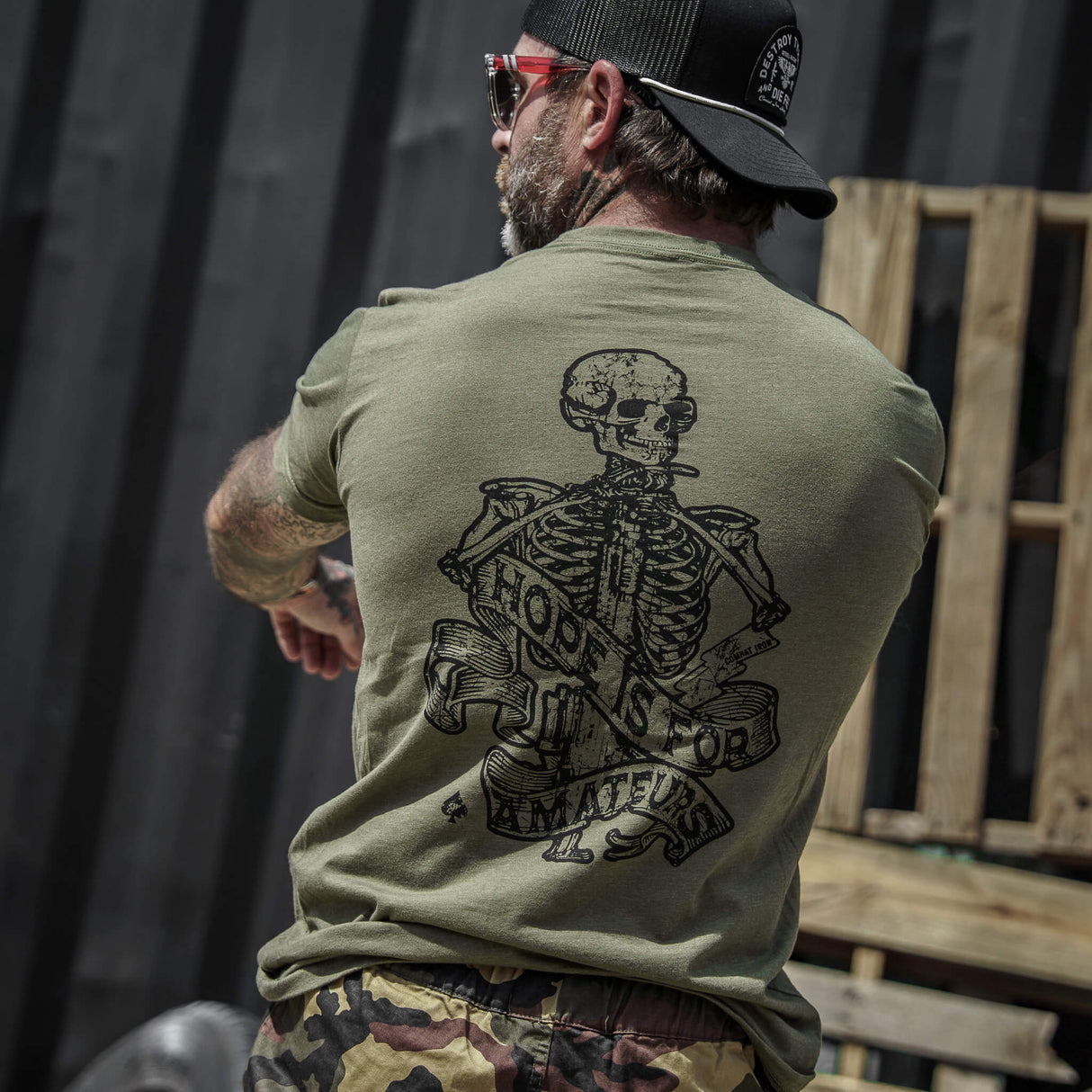 Hope Is For Amateurs Men's T-Shirt From Combat Iron Apparel
