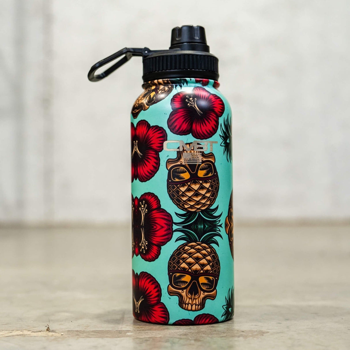 32oz Metal Hydration Bottle V2 | 24hr Insulated + Drink Port from Combat Iron Apparel
