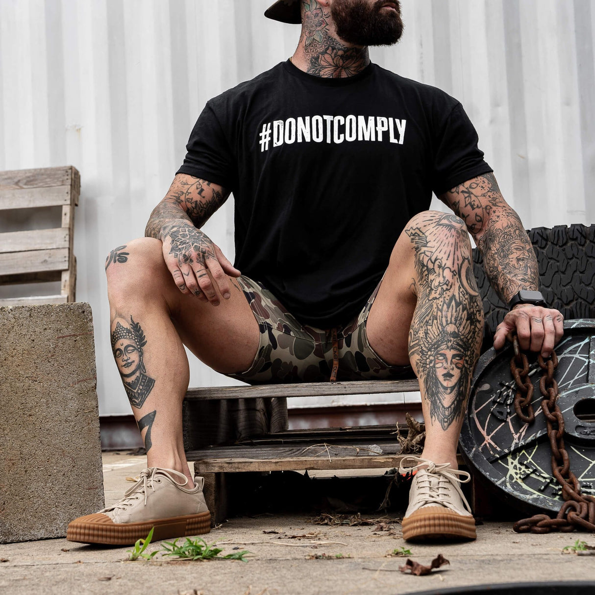 Do Not Comply Men's T-Shirt From Combat Iron Apparel From Combat Iron Apparel