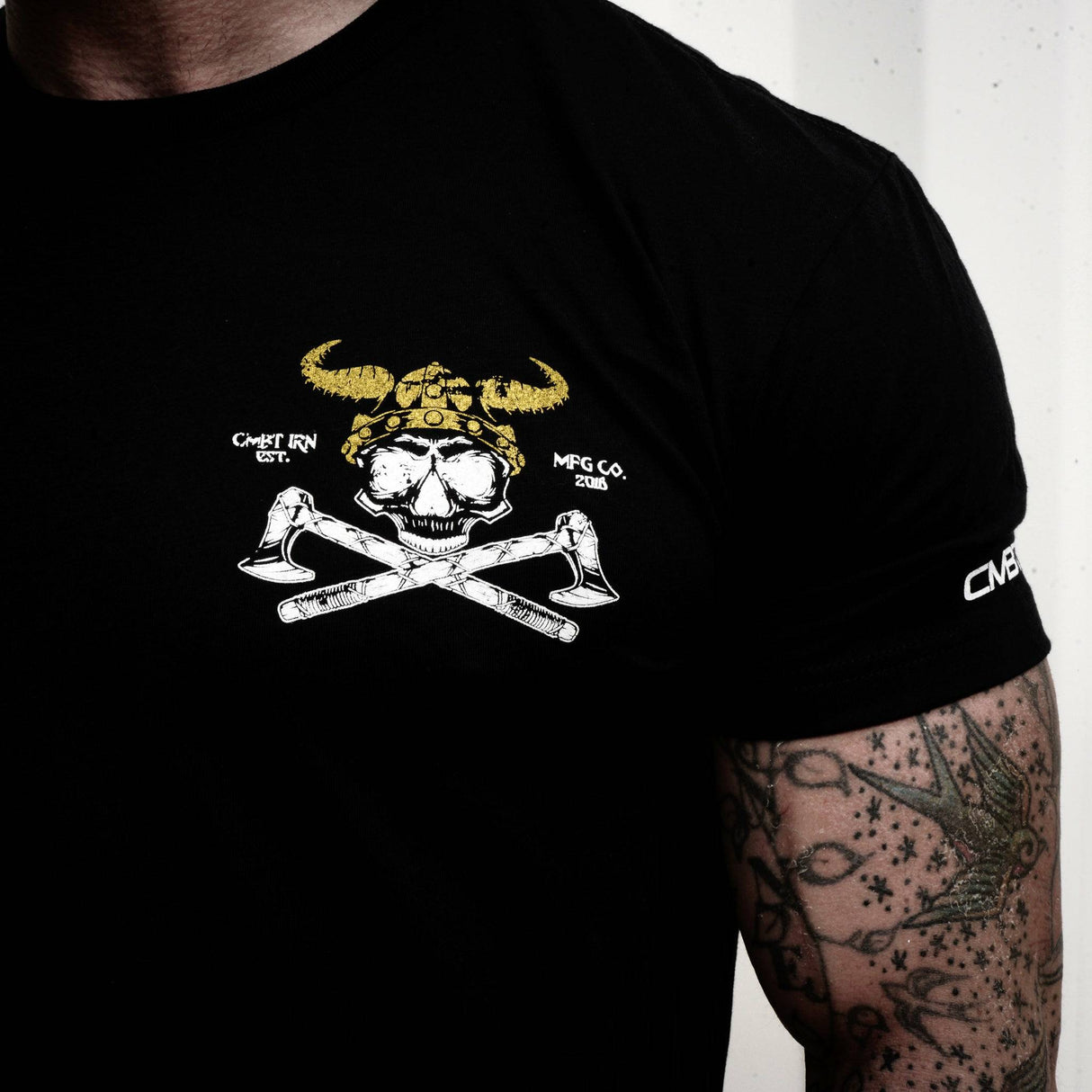 FEAR NOT DEATH, VIKING WARRIOR MEN'S T-SHIRT From Combat Iron Apparel