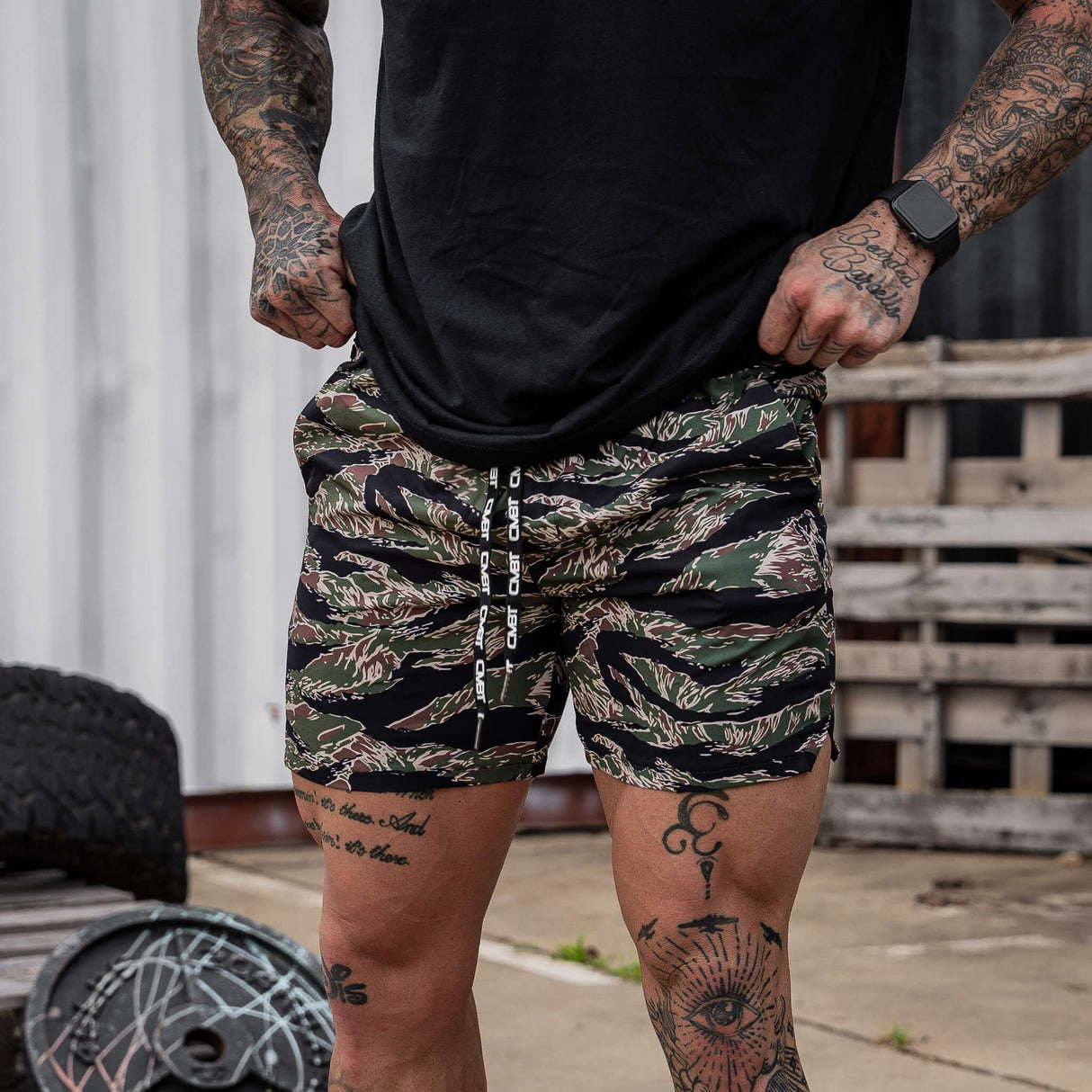 Men's Hybrid Athletic Shorts | 5.5" Inseam from Combat Iron Apparel