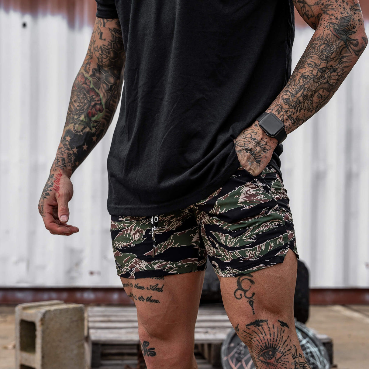Men's Hybrid Athletic Shorts | 5.5" Inseam from Combat Iron Apparel