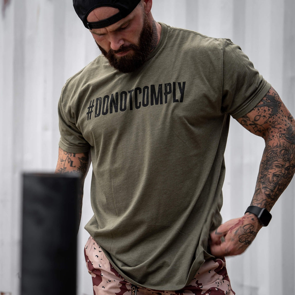 Do Not Comply Men's T-Shirt From Combat Iron Apparel From Combat Iron Apparel