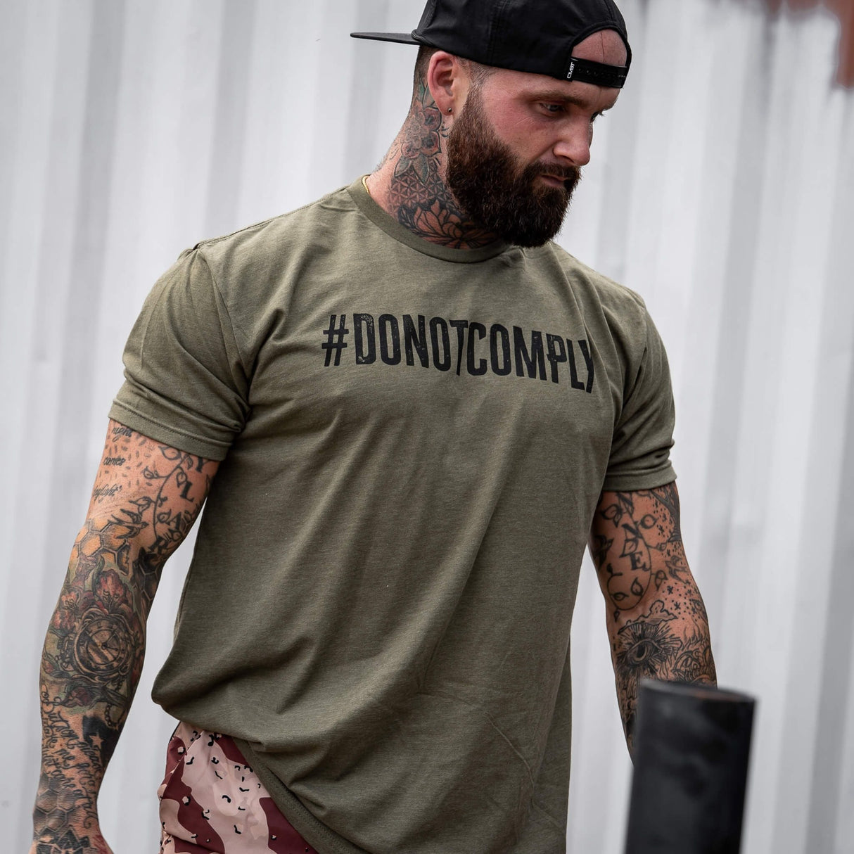 Do Not Comply Men's T-Shirt From Combat Iron Apparel From Combat Iron Apparel