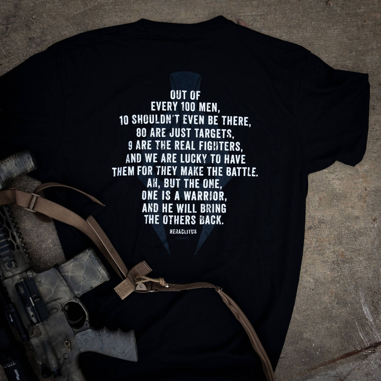 HERACLITUS WARRIOR MEN'S T-SHIRT From Combat Iron Apparel