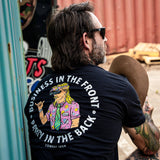 Business In The Front. Party In The Back. Party Men's T-Shirt From Combat Iron Apparel