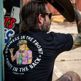 Business In The Front. Party In The Back. Party Men's T-Shirt From Combat Iron Apparel