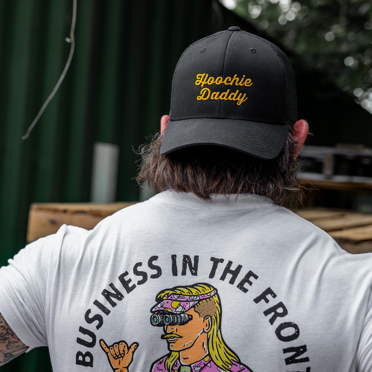 Business In The Front. Party In The Back. Party Men's T-Shirt From Combat Iron Apparel