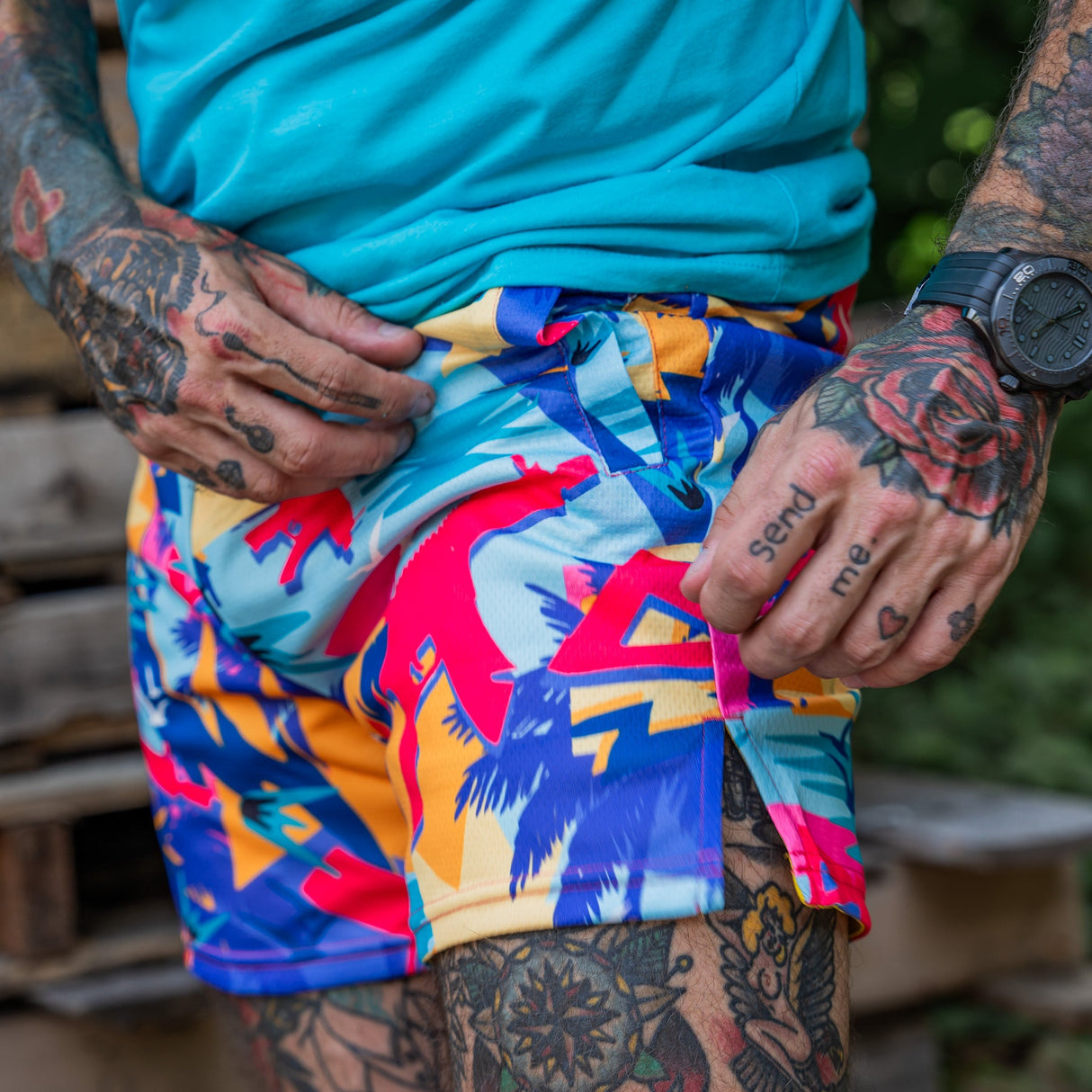 Men's Mesh Hoochie Daddy Shorts | 5" from Combat Iron Apparel