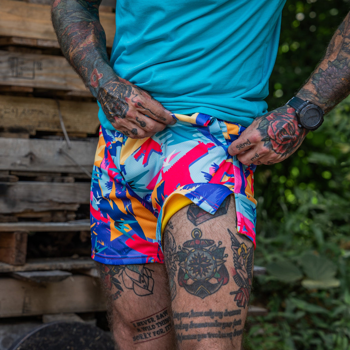 Men's Mesh Hoochie Daddy Shorts | 5" from Combat Iron Apparel