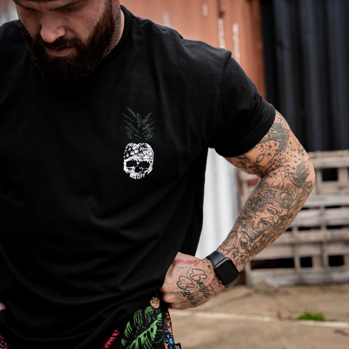 Juicy AF Pineapple Men's T-Shirt From Combat Iron Apparel