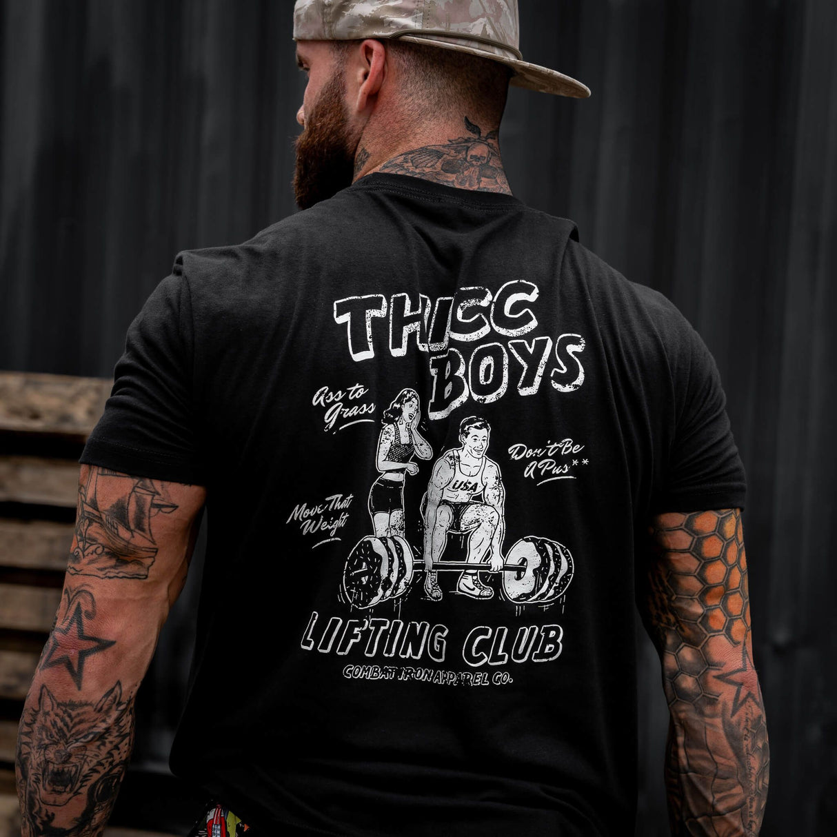 Thicc Boys Workout Club Men's T-Shirt from Combat Iron Apparel