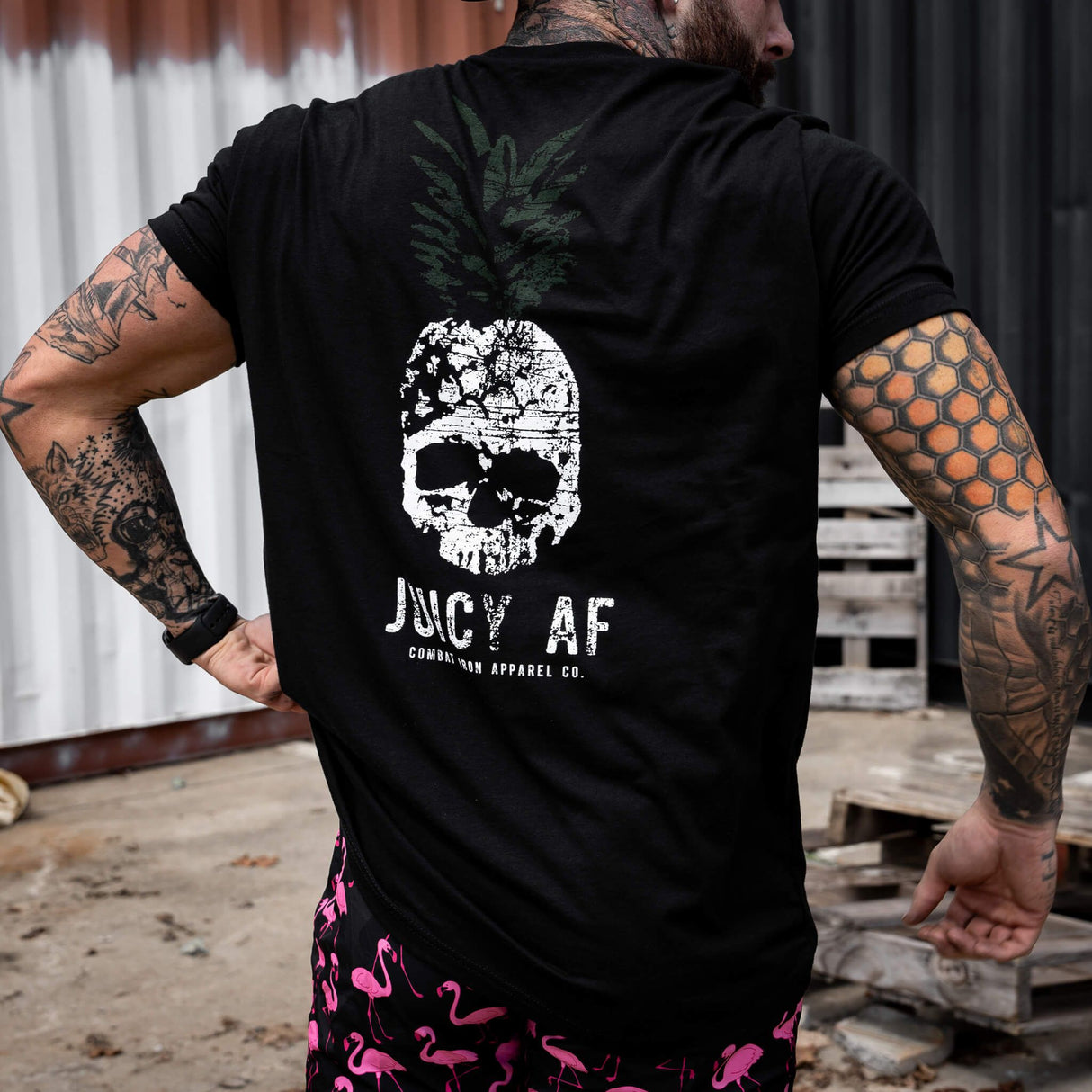 Juicy AF Pineapple Men's T-Shirt From Combat Iron Apparel