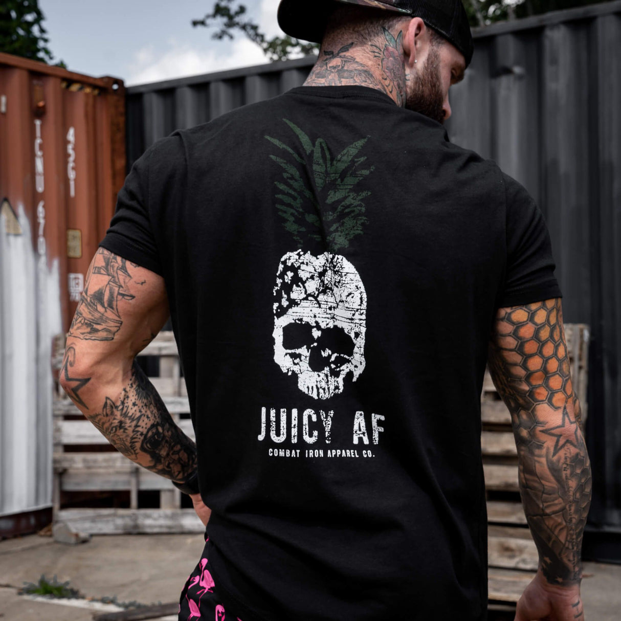 Juicy AF Pineapple Men's T-Shirt From Combat Iron Apparel
