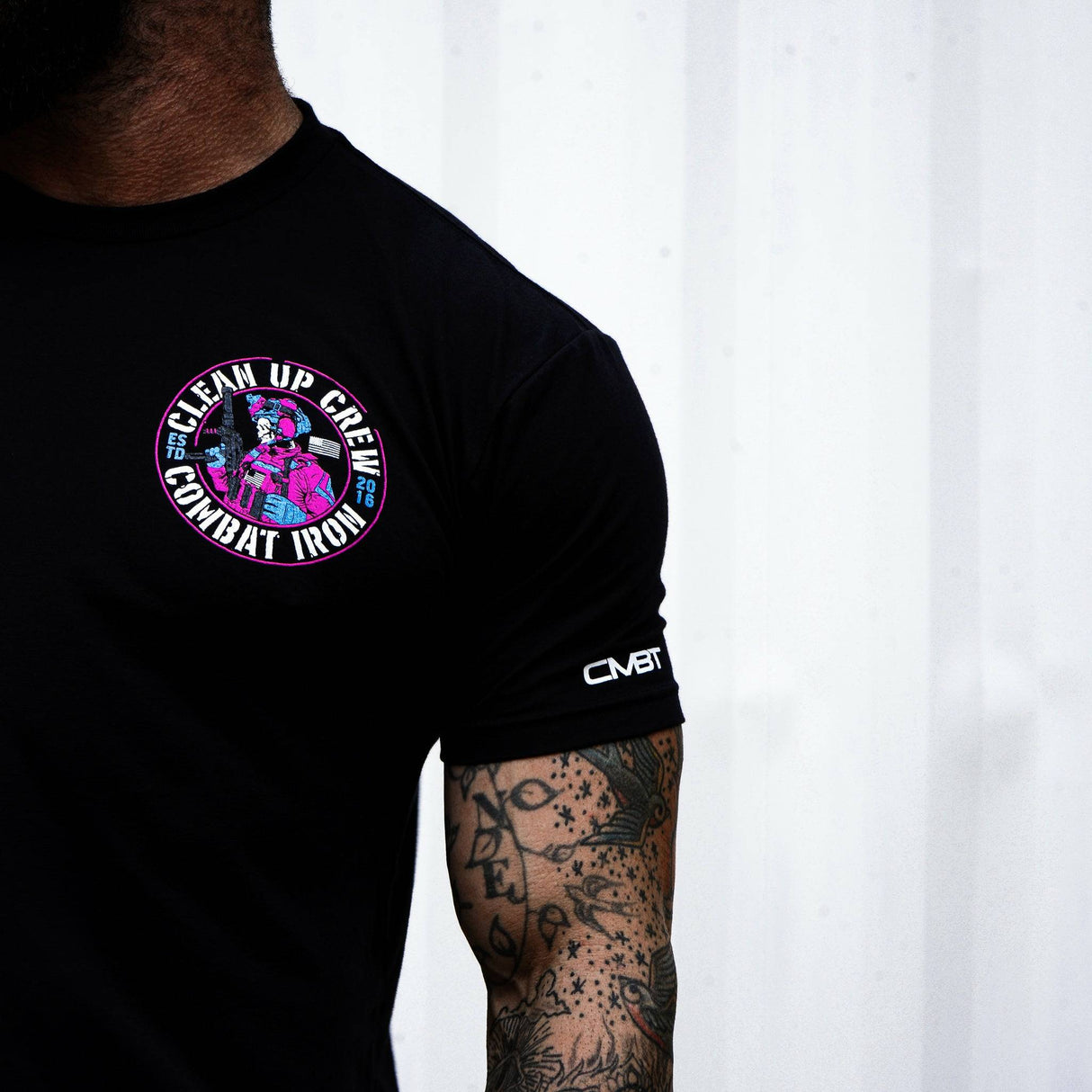 Clean up Crew Operator Skull Men's T-Shirt From Combat Iron Apparel