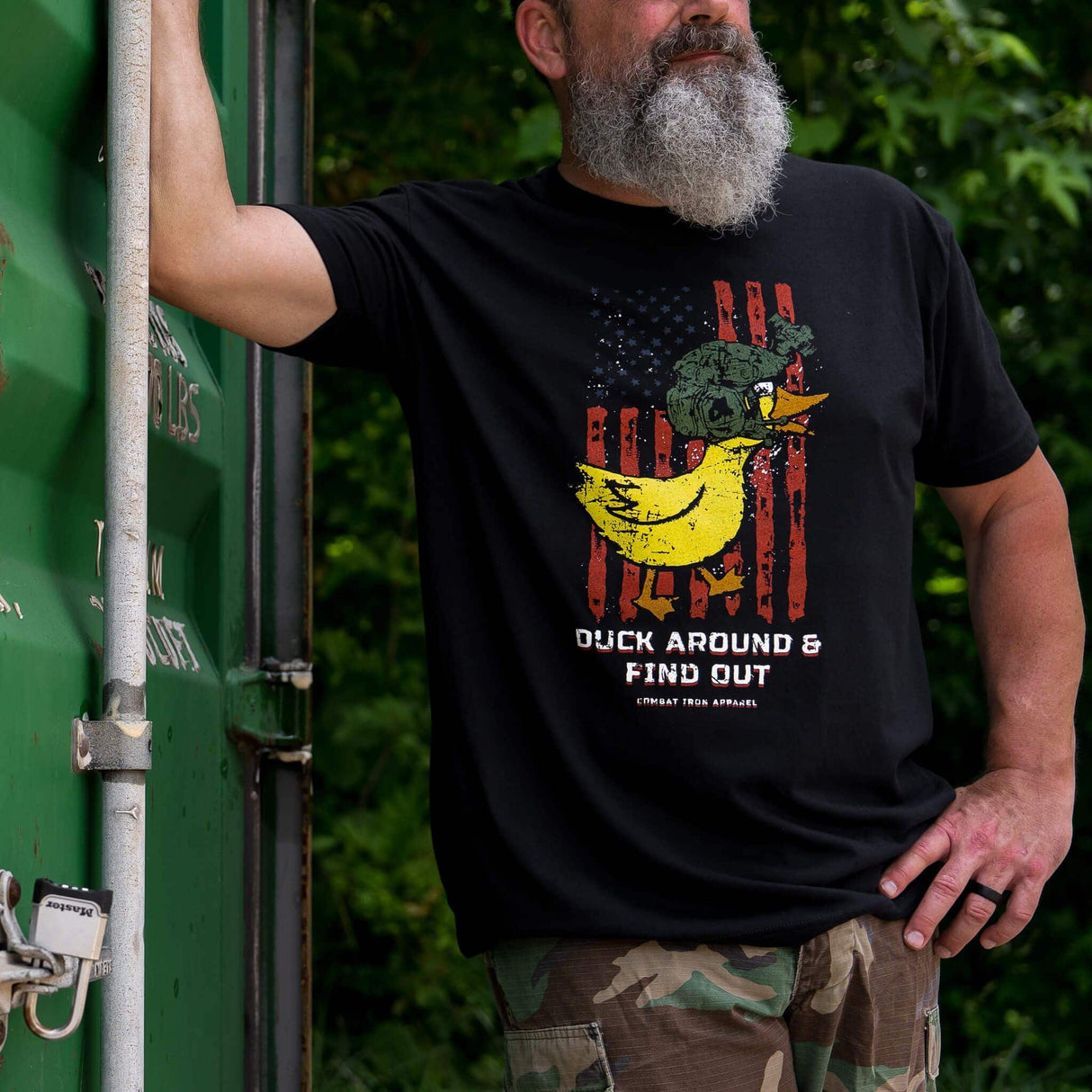 Duck Around and Find Out Men's T-Shirt From Combat Iron Apparel