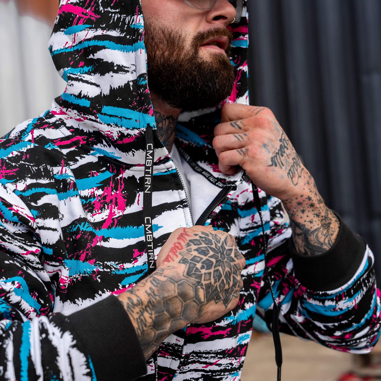 Men's Full-Zip Hoodie from Combat Iron Apparel