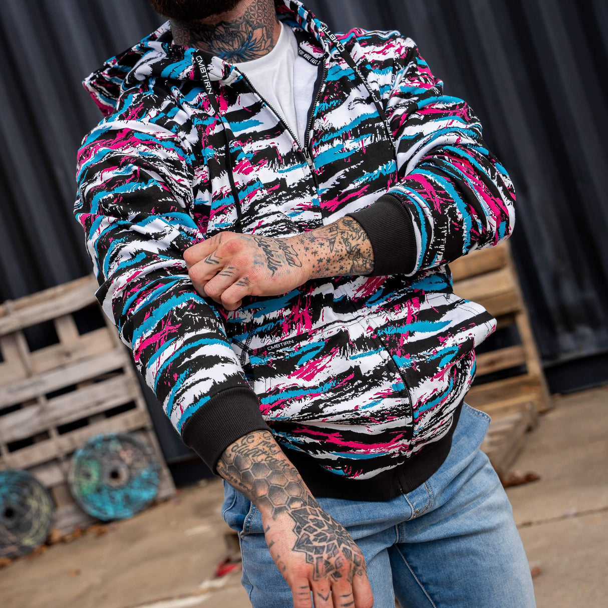 Men's Full-Zip Hoodie from Combat Iron Apparel