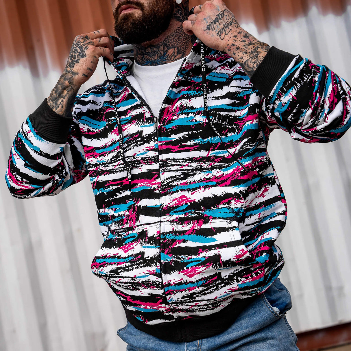Men's Full-Zip Hoodie from Combat Iron Apparel