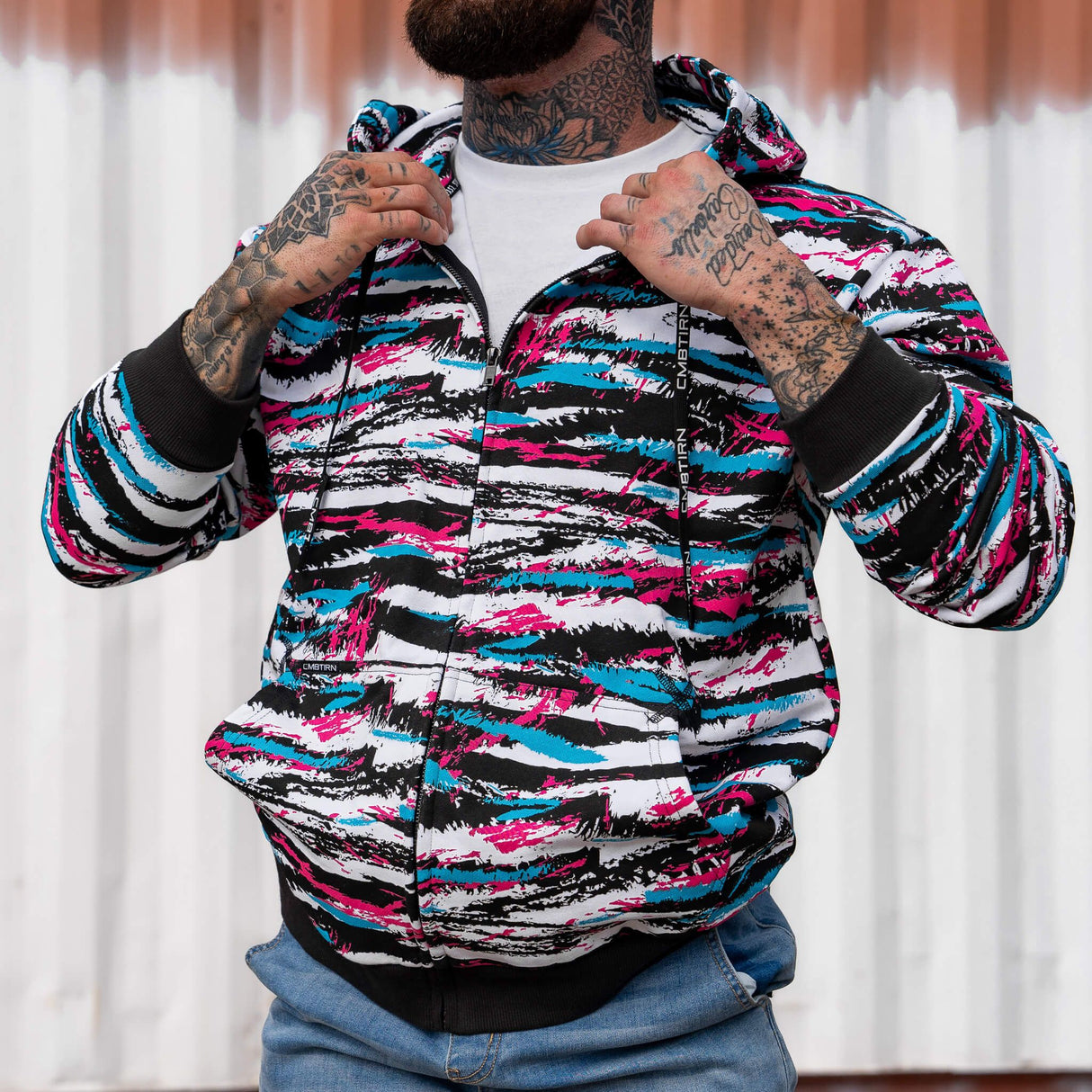 Men's Full-Zip Hoodie from Combat Iron Apparel