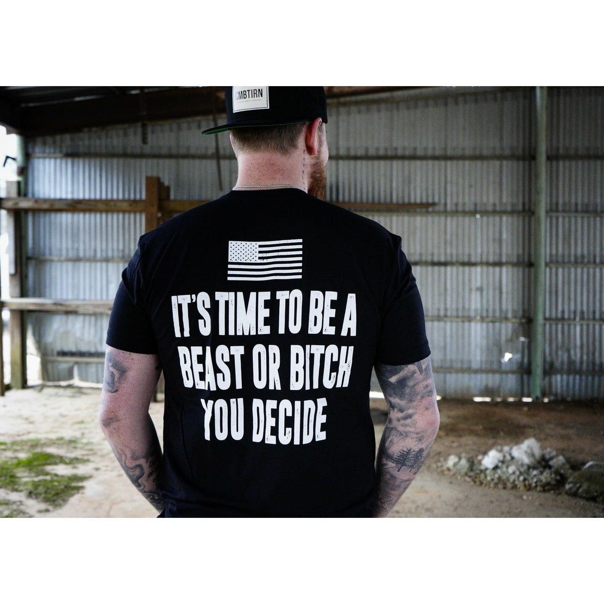 It's Time To Be A Beast Or Bitch You Decide Men's T-Shirt From Combat Iron Apparel