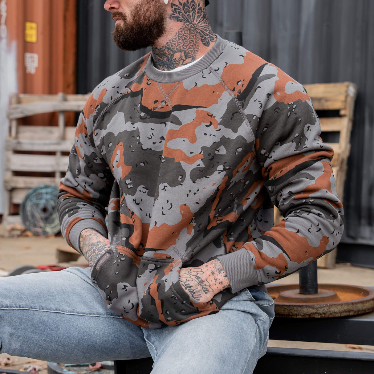 Men's Cold Weather Fleece Pull Over from Combat Iron Apparel
