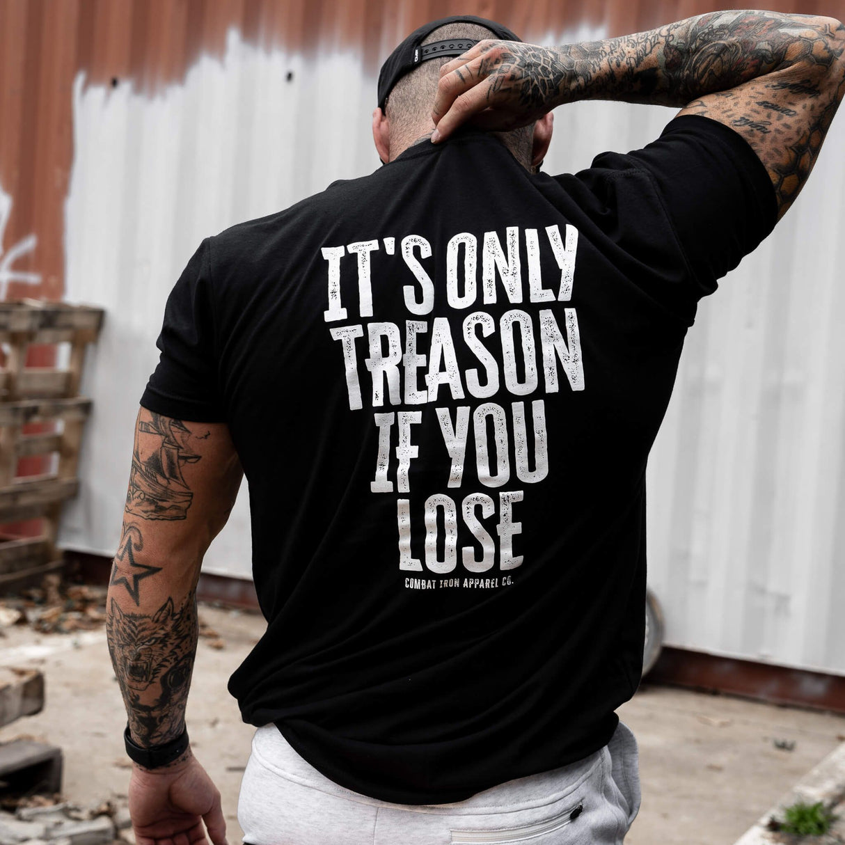 IT'S ONLY TREASON IF YOU LOSE MEN'S T-SHIRT From Combat Iron Apparel