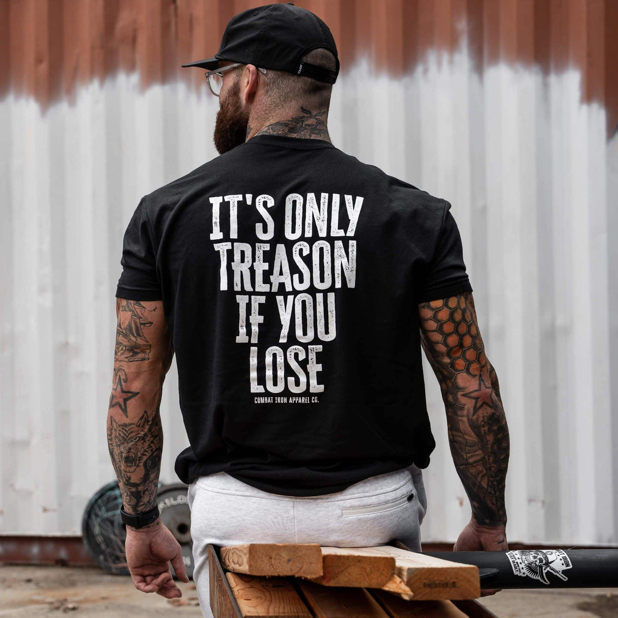 IT'S ONLY TREASON IF YOU LOSE MEN'S T-SHIRT From Combat Iron Apparel