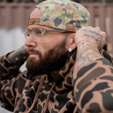 American Flag Leather Patch Crushable Rope Snapback Hat from Combat Iron Apparel