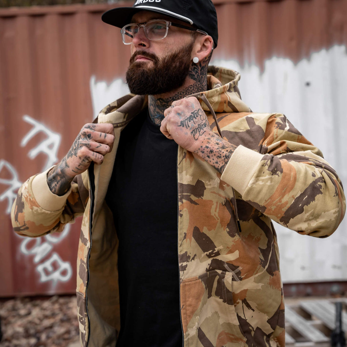 Men's Full-Zip Hoodie from Combat Iron Apparel