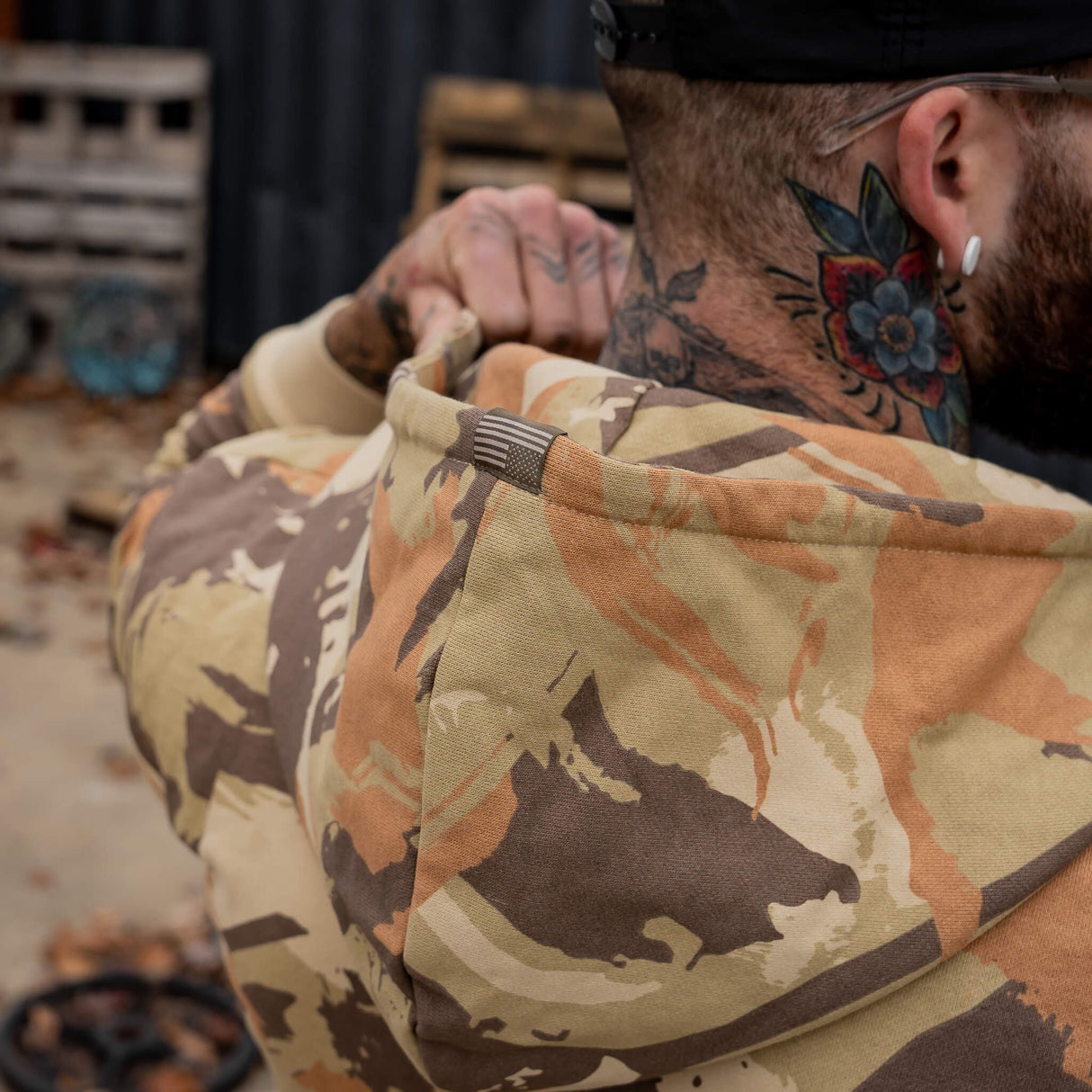 Men's Full-Zip Hoodie from Combat Iron Apparel