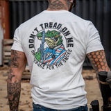 Don't Tread On Me Or Prepare For The Smoke Men's T-Shirt From Combat Iron Apparel