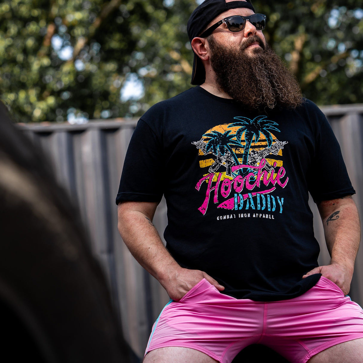 Hoochie Daddy Sunset Men's T-Shirt From Combat Iron Apparel