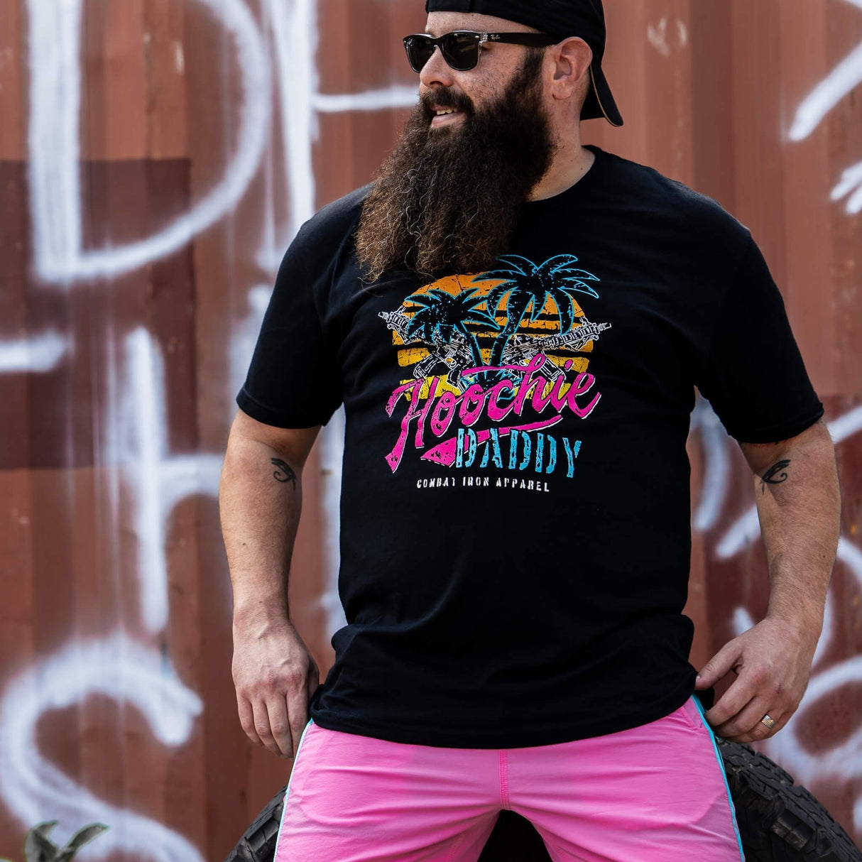 Hoochie Daddy Sunset Men's T-Shirt From Combat Iron Apparel