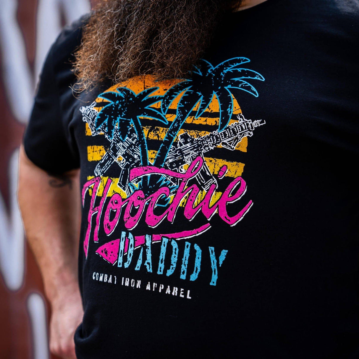 Hoochie Daddy Sunset Men's T-Shirt From Combat Iron Apparel