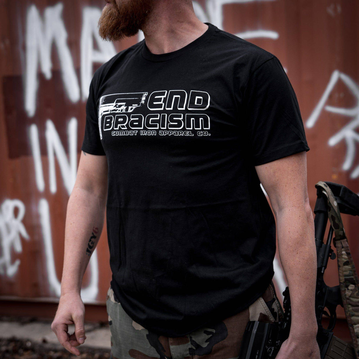 END BRACISM MEN'S T-SHIRT From Combat Iron Apparel