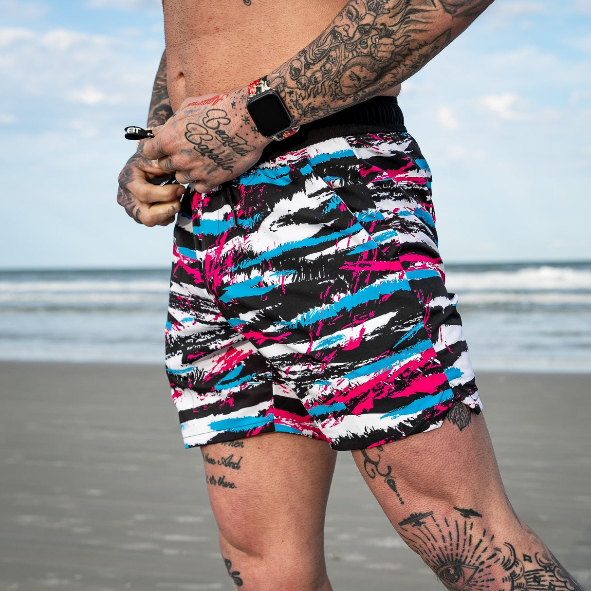 Men's Hybrid Athletic Shorts | 5.5" Inseam from Combat Iron Apparel