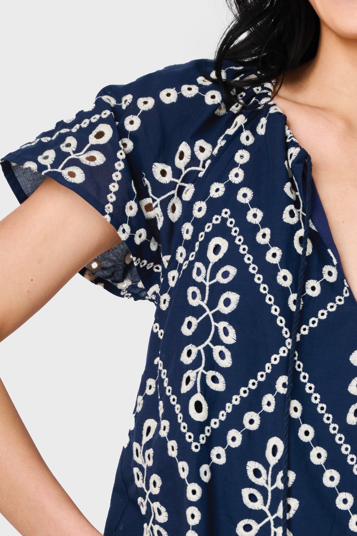 Flutter Sleeve Scallop Top  From Gibsonlook