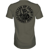 Clean up Crew Operator Skull Men's T-Shirt From Combat Iron Apparel