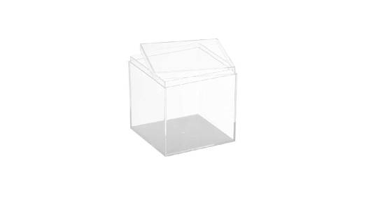 Clear Acrylic Boxes 2.25x2.25x2.25 12 Pack from Hammont