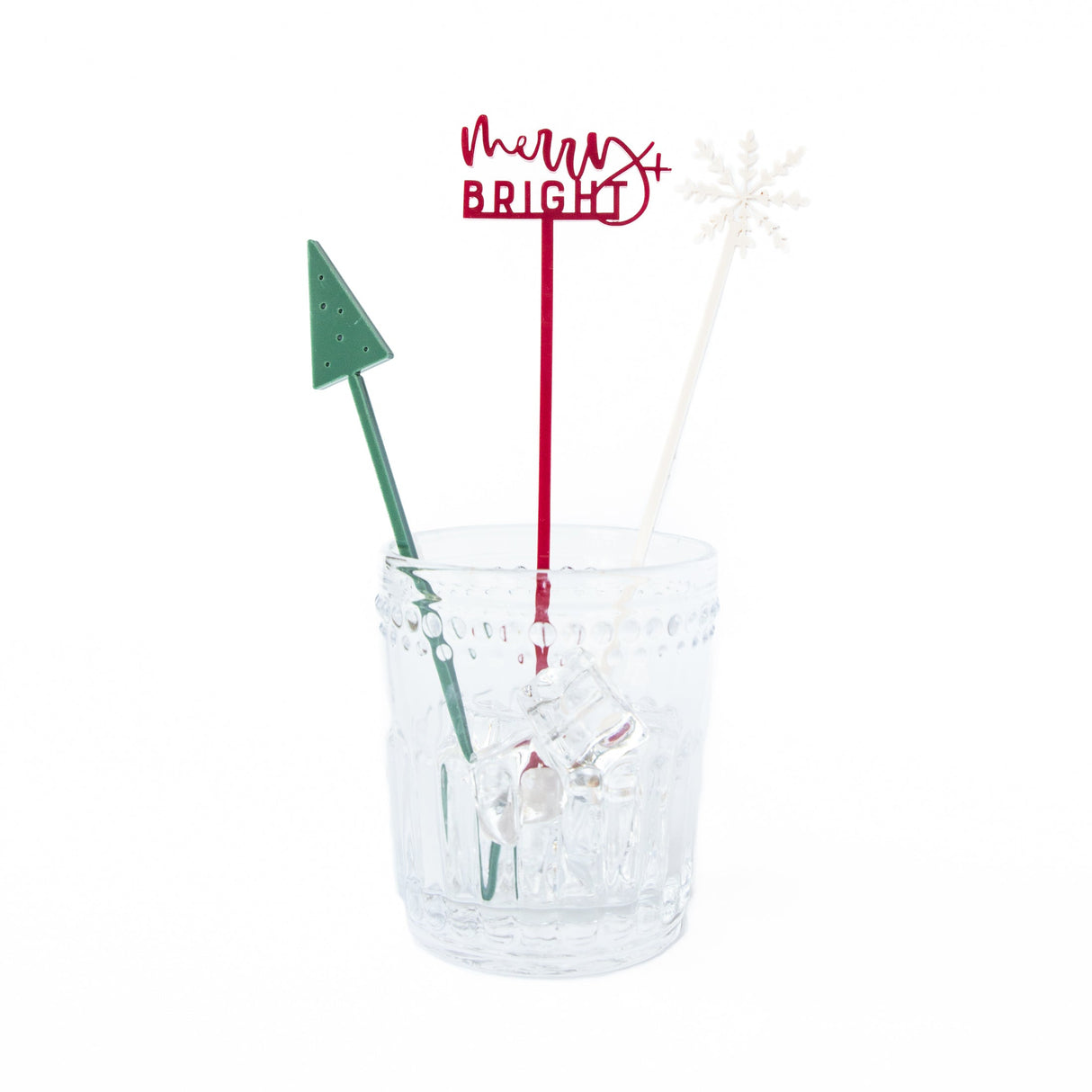 Modern Christmas Drink Stirrers, Set of 12 from The Cotton & Canvas Co.