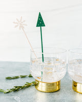 Modern Christmas Drink Stirrers, Set of 12 from The Cotton & Canvas Co.