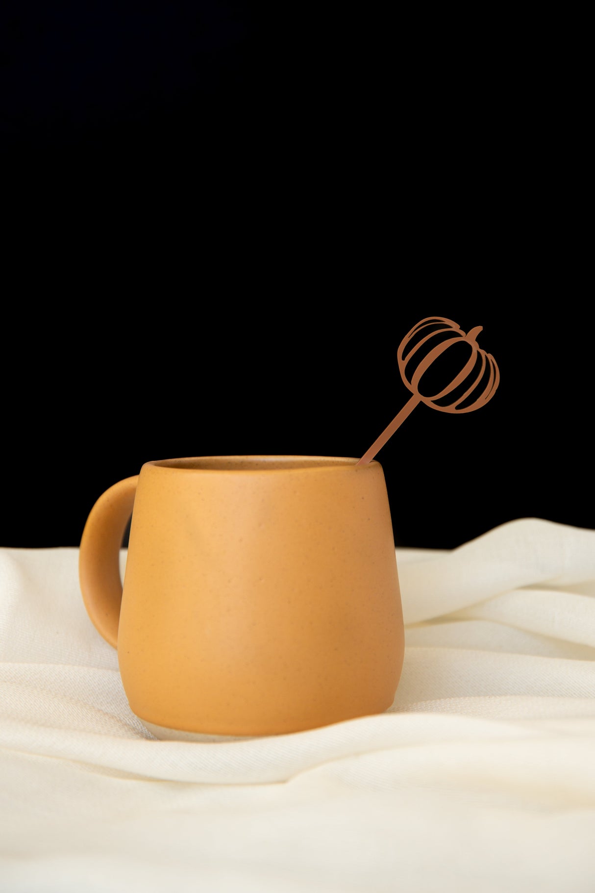 Hello Pumpkin Drink Stirrers from The Cotton & Canvas Co.