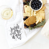 Jingle All the Way Christmas Kitchen Tea Towel from The Cotton & Canvas Co.