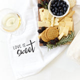Love is Sweet Kitchen Tea Towel from The Cotton & Canvas Co.