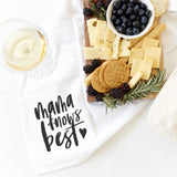 Mama Knows Best Kitchen Tea Towel from The Cotton & Canvas Co.