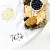You're My Favorite Kitchen Tea Towel from The Cotton & Canvas Co.