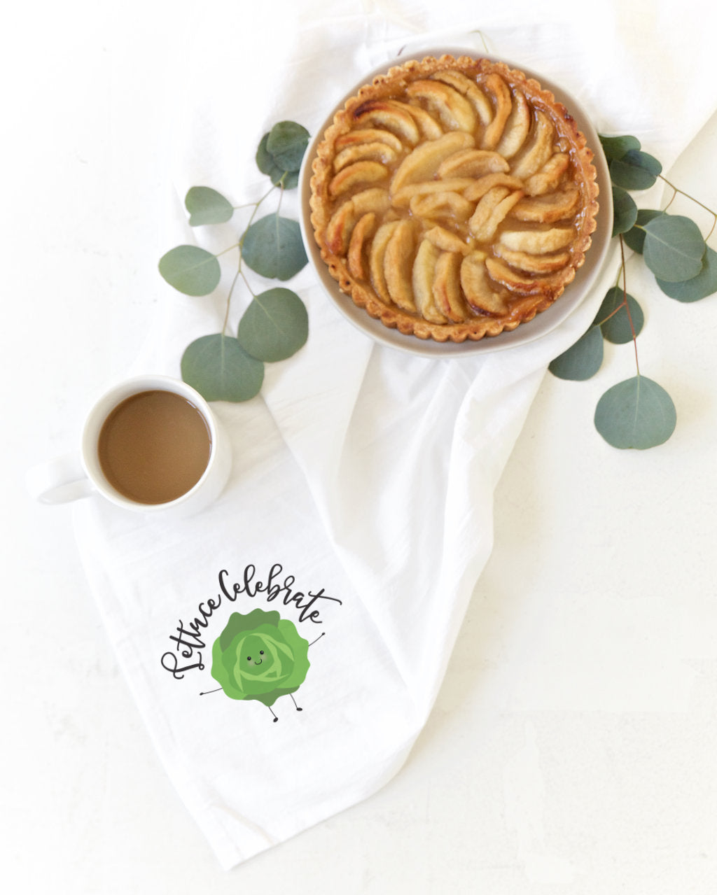 Lettuce Celebrate! Kitchen Tea Towel from The Cotton & Canvas Co.