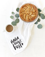 Mama Knows Best Kitchen Tea Towel from The Cotton & Canvas Co.